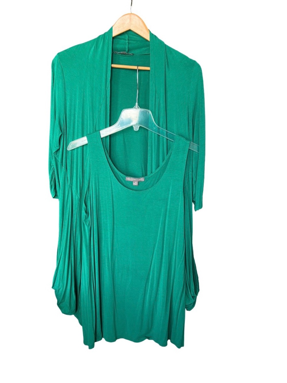 Kate & Mallory Green Twin Set Tank & Cardigan Set size M!